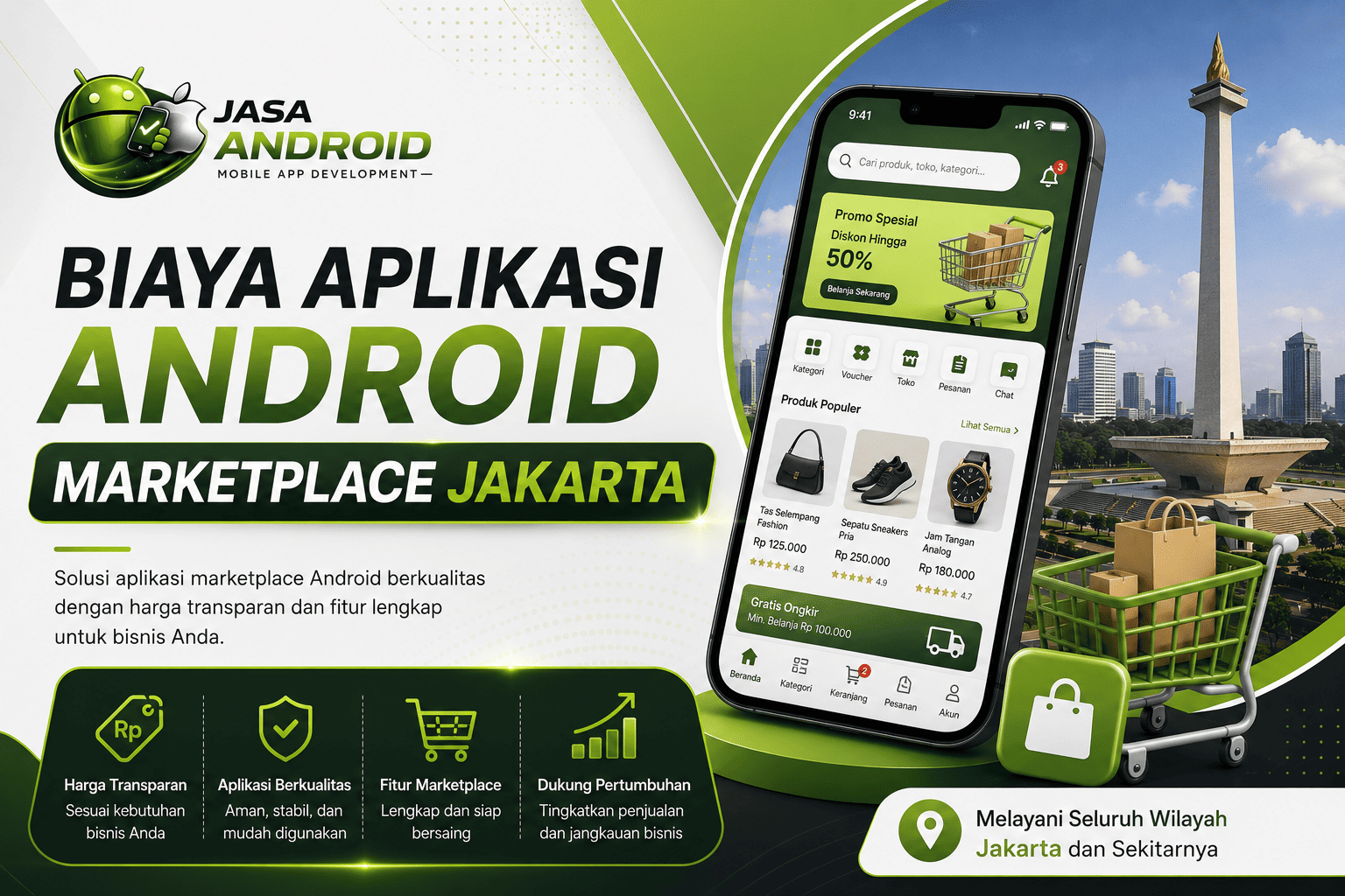 Biaya Aplikasi Android Marketplace Jakarta: Panduan Lengkap Investasi Digital untuk Bisnis Modern